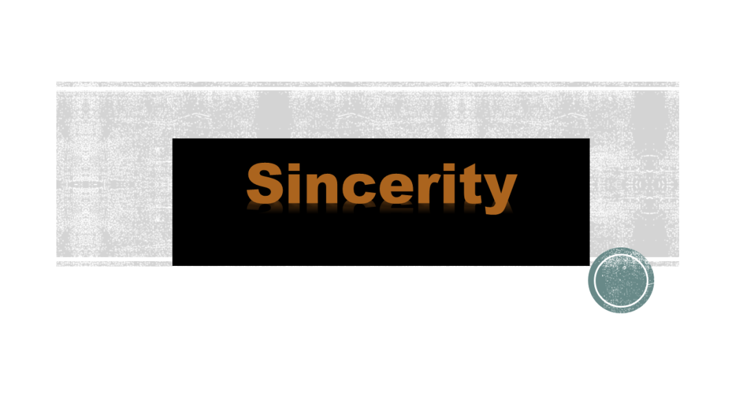 image - Sincerity